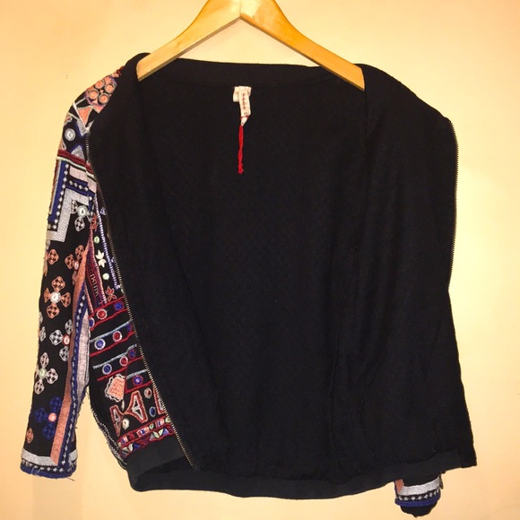 Anthropologie Jackets & Coats Raga Womens Multicolored Embroidery